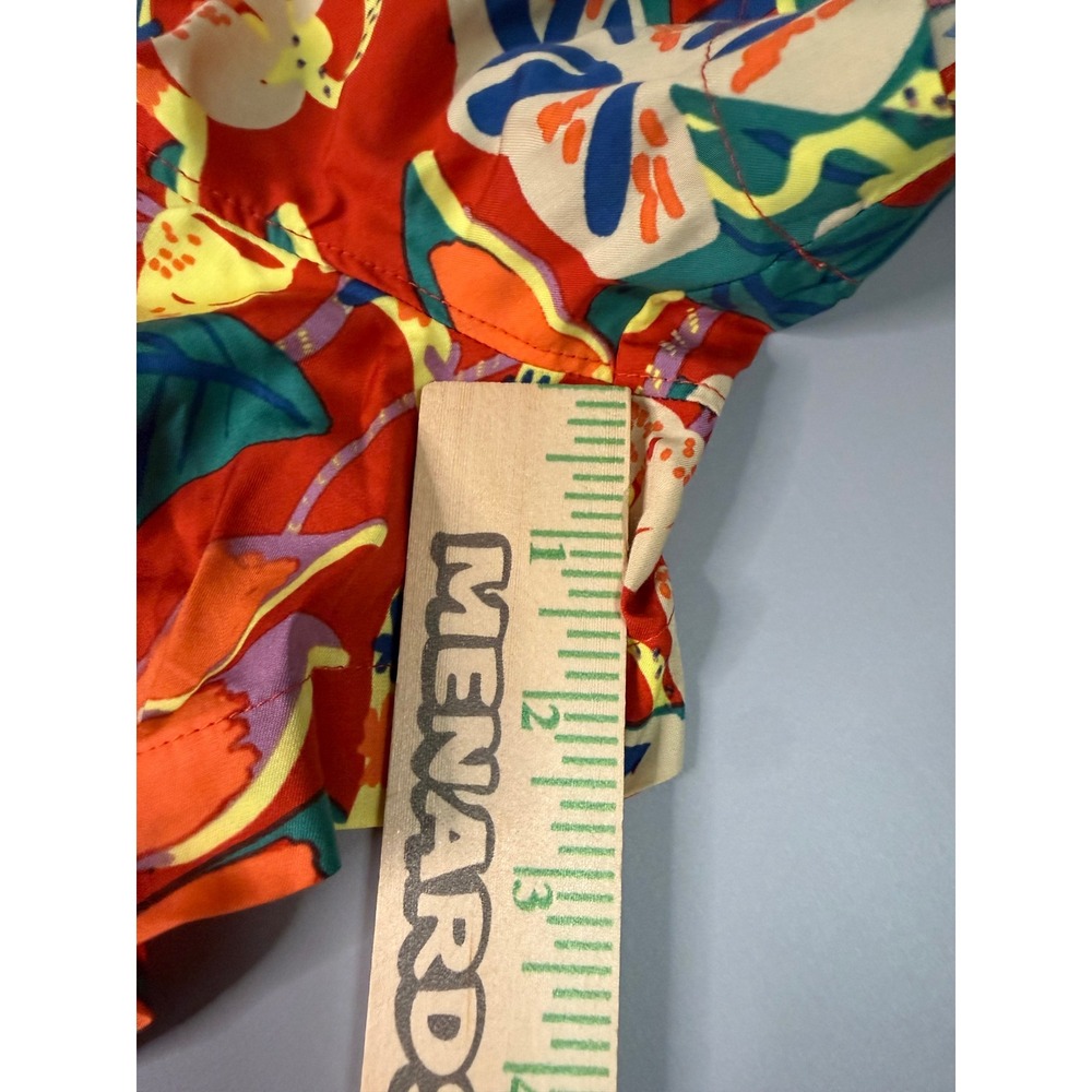 Patagonia Tidal Threads Romper Womens XL Orange Floral Lyocell 75125 NWT - Picture 5 of 6